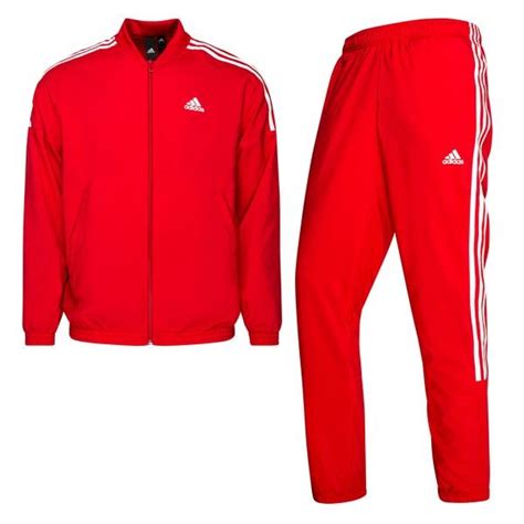 rot weisser adidas anzug|Weiße Trainingsanzüge .